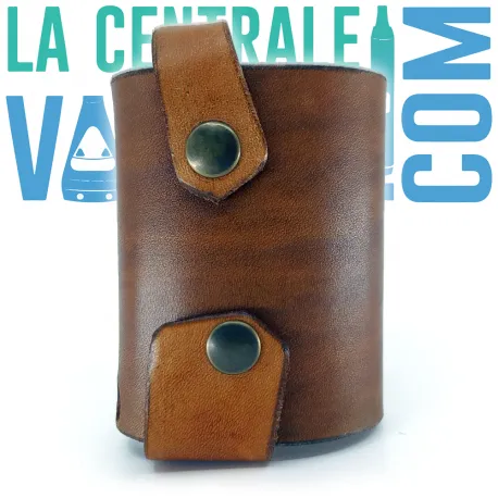 Tinymight Handmade Leather Cover Double Tongue