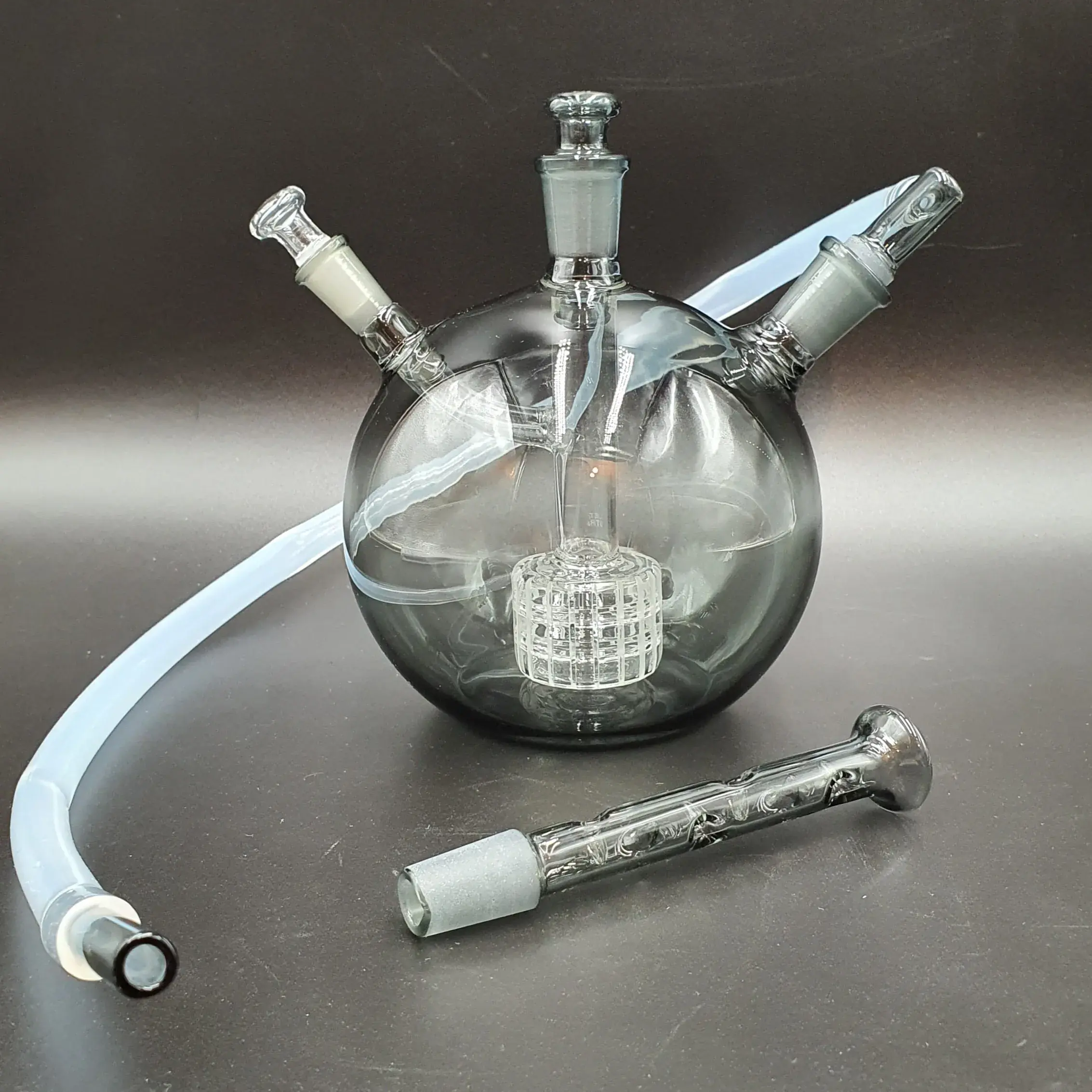 V2 Globe Matrix Dark Glass Bubbler