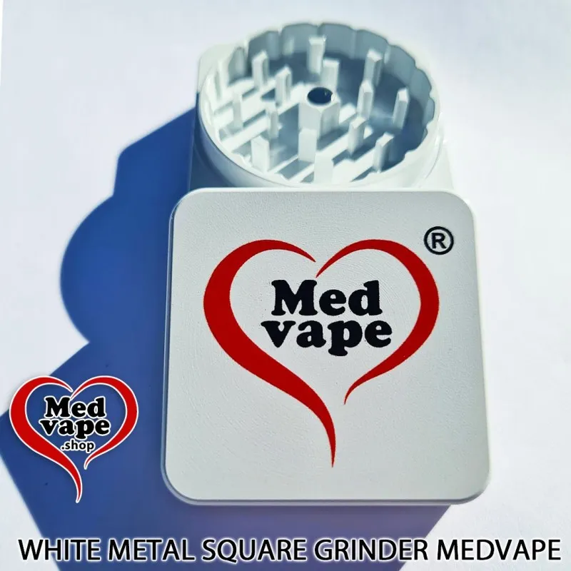 White Square Metal Grinder 50mm