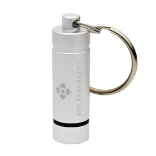 WOLKENKRAFT Dosierkapsel-Container für 2 Kapseln (WOLKENKRAFT ÄRiS, FX MINI und ULTRA's) *Silber*