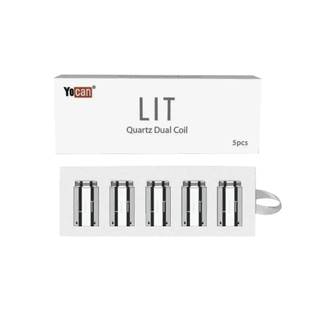 Yocan Lit Twist Quartz Dual Coils for Replacement (Pack of 5)