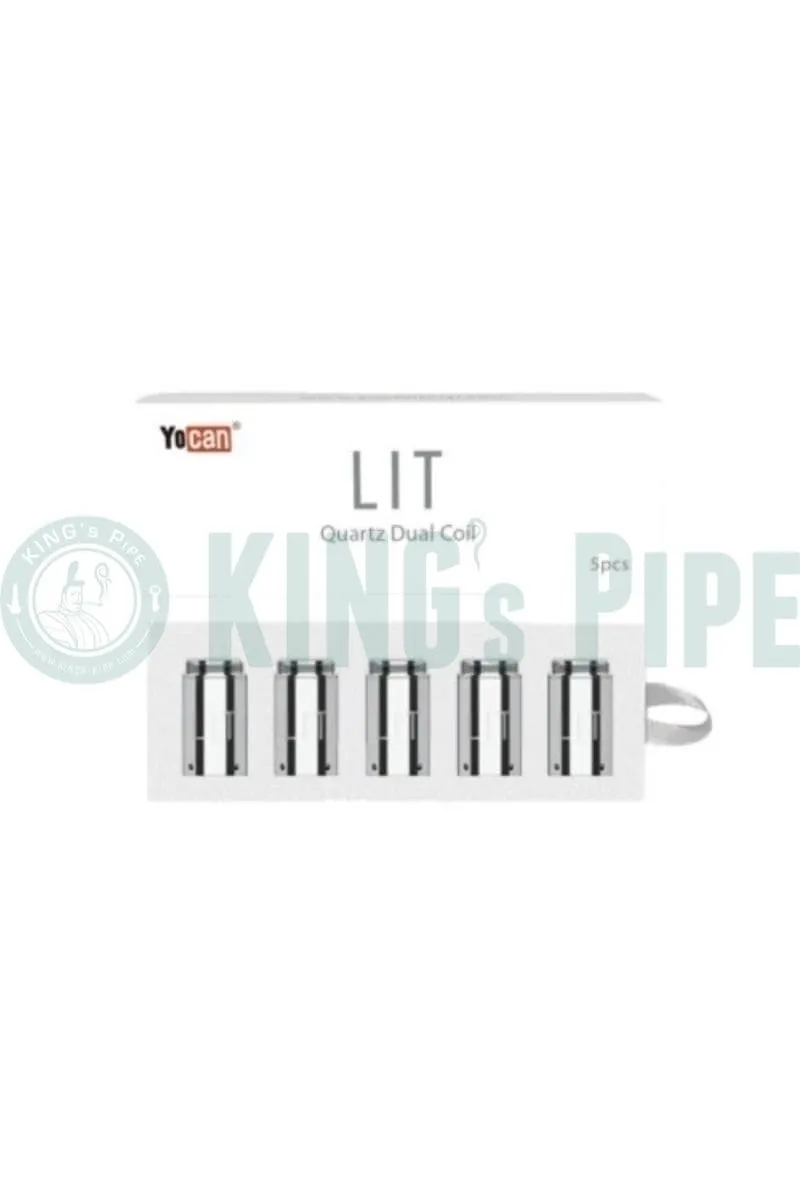 Yocan Lit Twist Quartz Dual Coils for Replacement (Pack of 5)