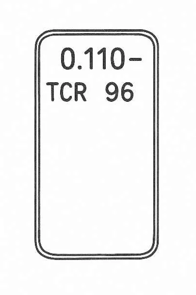 Ilustración de la pantalla de calibración del Frolic con la resistencia 0.110 y el TCR 96