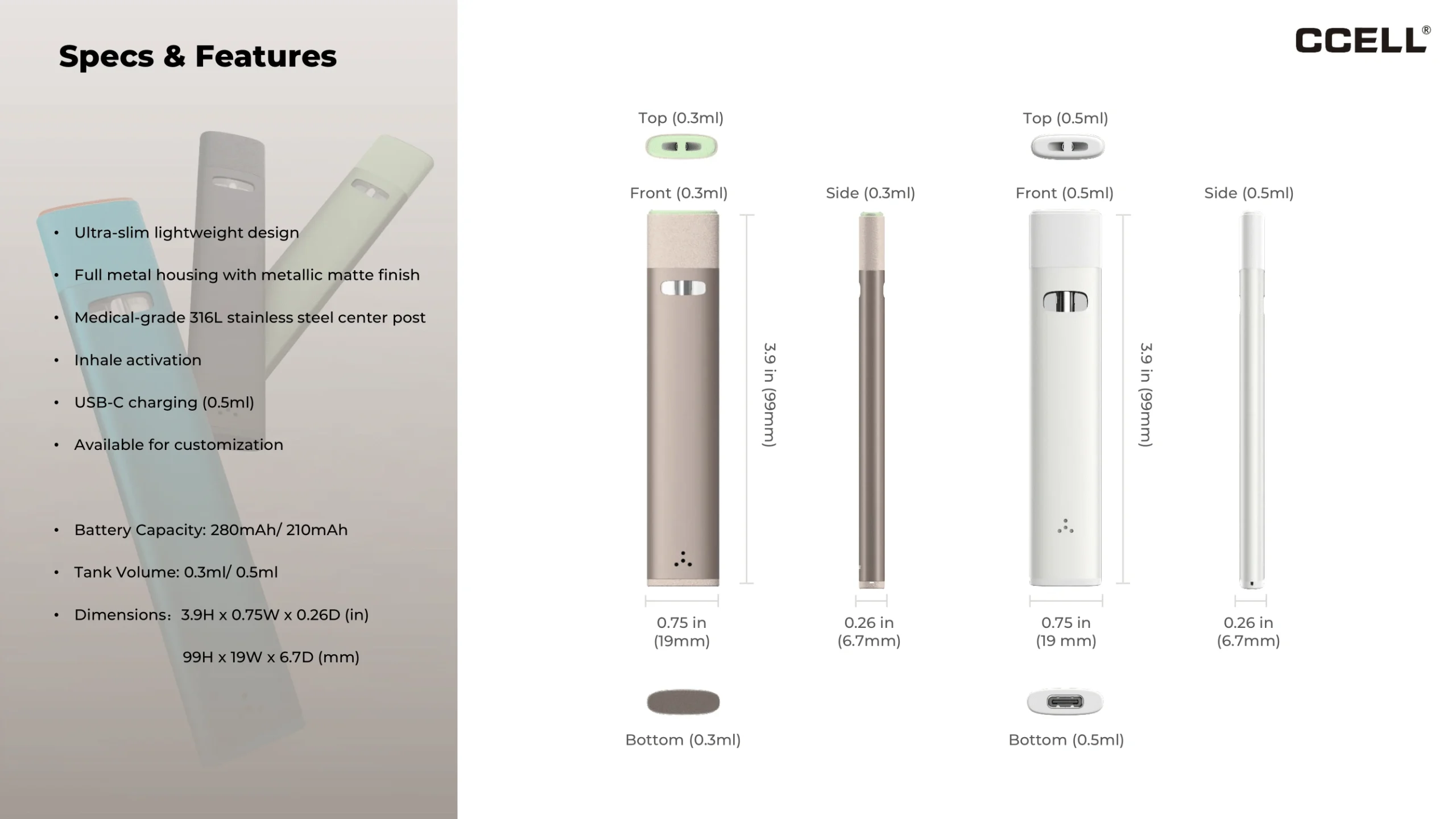 CCELL Slym detail view