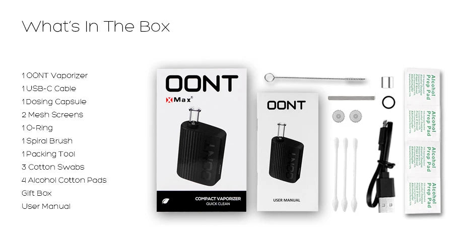 XMAX OONT PRO package contents