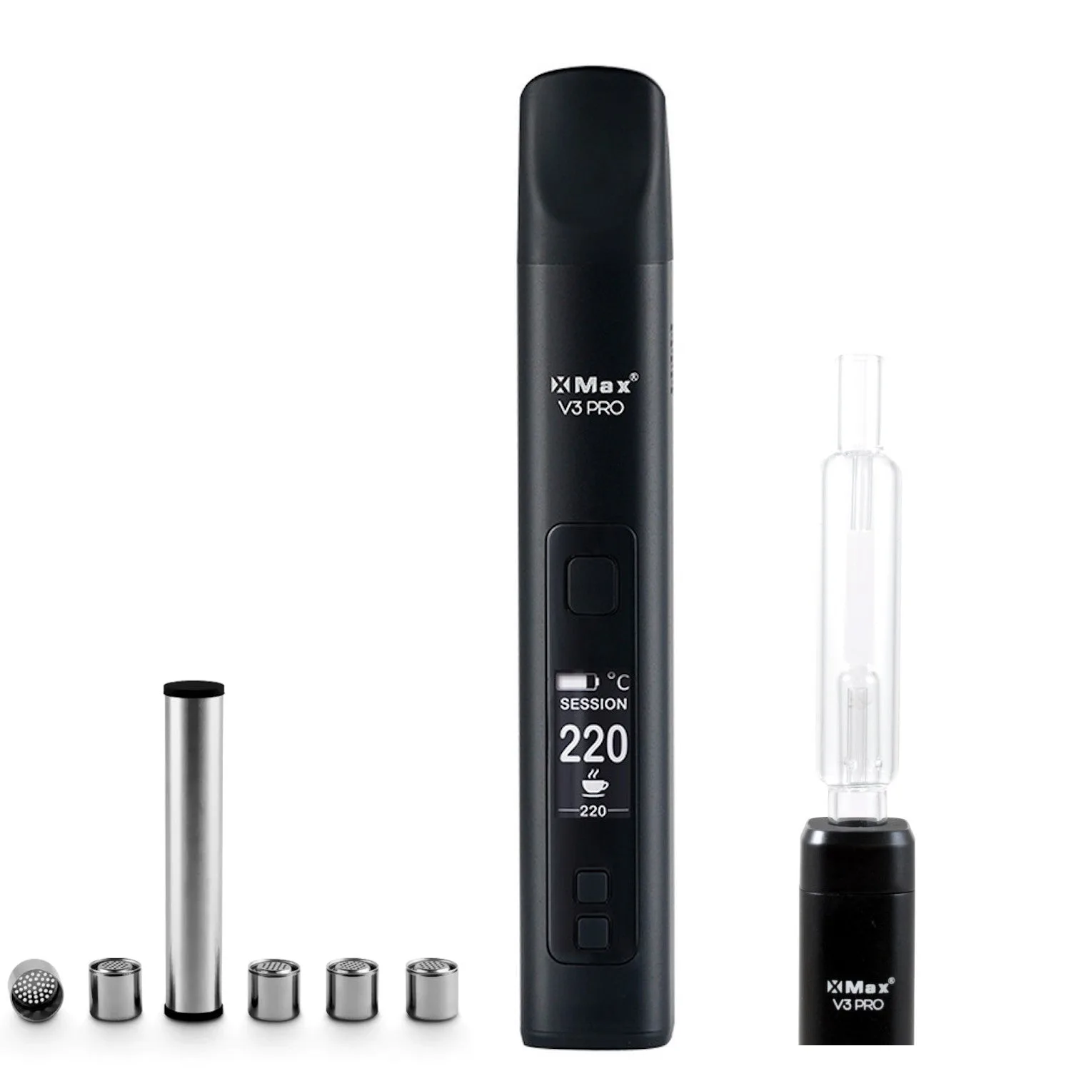 V3 Pro — Black side view
