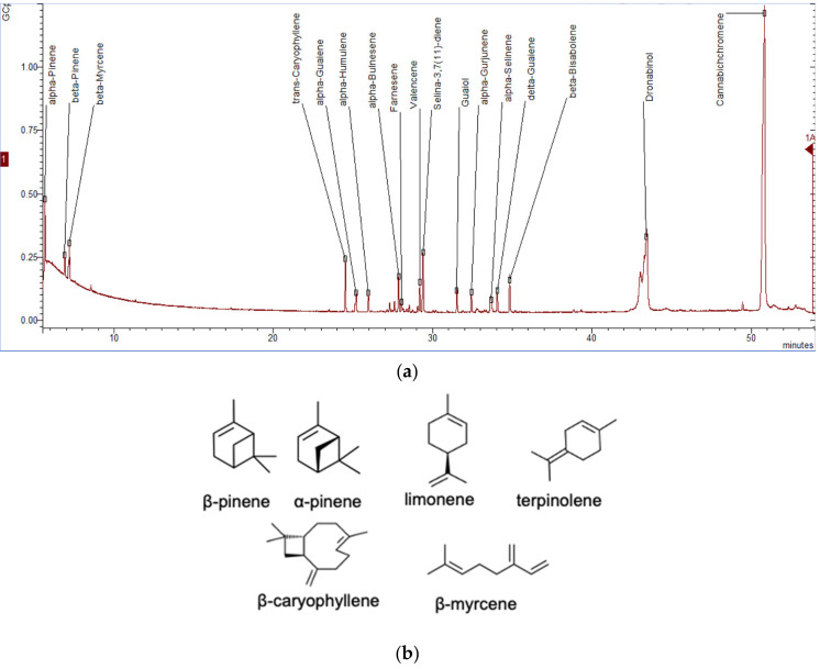 Terpene chromatogram